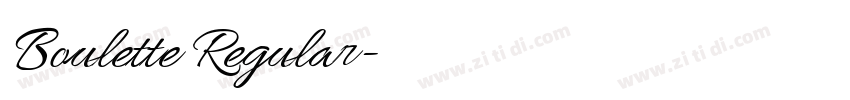 Boulette Regular字体转换